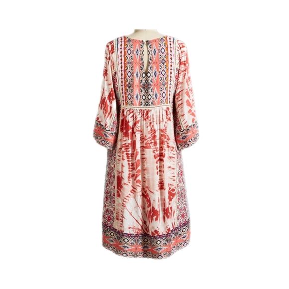 Sundance Womens S Boho Short Sleeve Flowy Wild Provence Dress - Picture 5 of 5